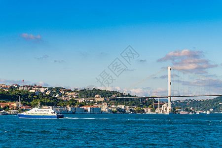 伊斯坦布尔博普鲁和桥连接伊斯坦布尔欧洲和亚的博斯波鲁桥图片