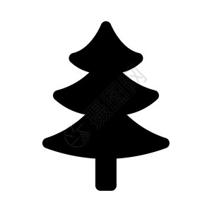 松树或圣诞背景图片