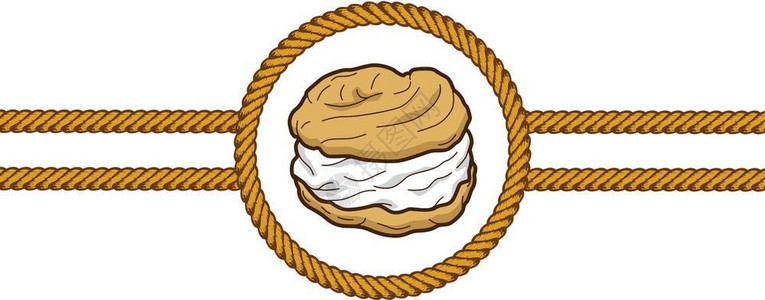 奶油糕点薄纱绳子矢量奶油糕点薄饼花边矢量的艺术背景图片