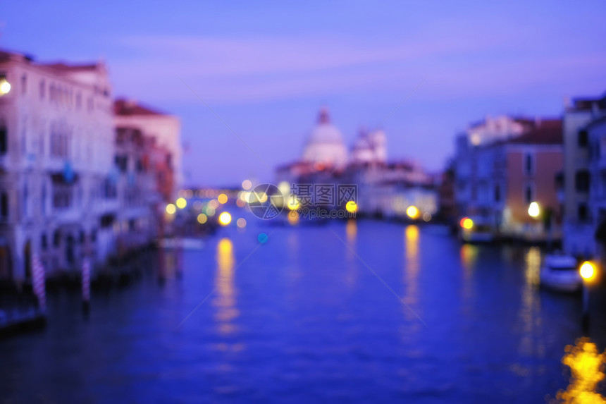 大运河抽象模糊背景意大利威尼斯图片