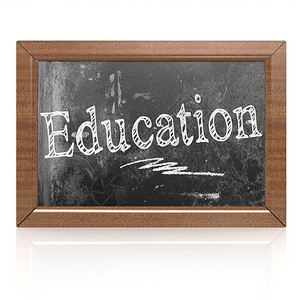 教育文字写在黑板上3D翻版空白黑板背景图片