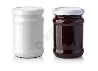 在白色软件包中的jar孤立图片