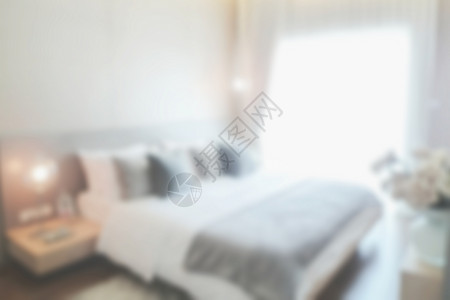 酒店顶部素材以现代入室风格的模糊背景卧室背景