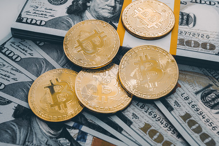 加密货币概念虚拟Coins比特币图片