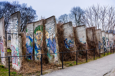柏林墙的一部分柏林墙的剩余部分背景图片