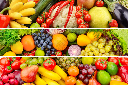 健康蔬菜和水果的广种图片