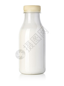 牛奶瓶用有剪切路径的白色隔着牛奶瓶图片