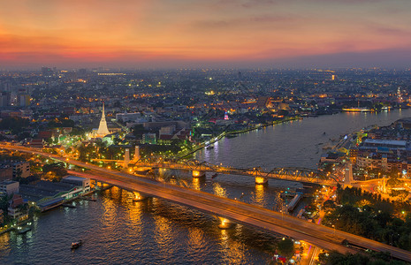 ChaoPhraya河泰国曼谷图片
