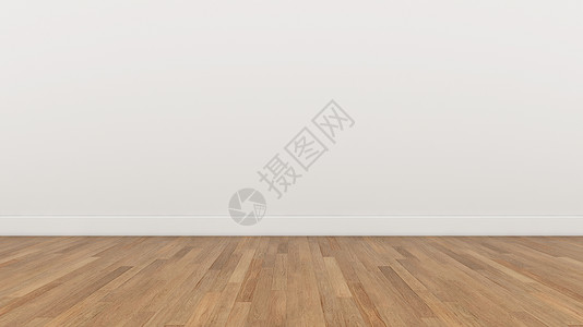 伊卢斯特拉恰白色房间棕木地板3d化成伊柳斯特拉棕色树林化为背景说明棕色树林地板背景