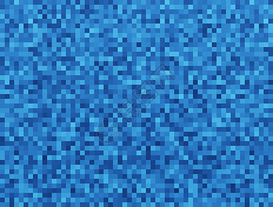 马赛克图形连续复制的蓝色马赛克砖块无缝图案背景连续复制的图形插背景
