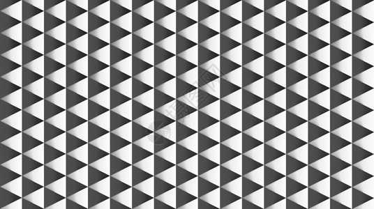 黑色三角几何白色背景的抽象几何三角形状无缝白背景的抽象几何三角形状无缝模式3d插图白色背景的抽象几何三角形状无缝模式插图背景