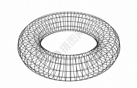 抽象几何形状白柱上孤立的无线框架对象抽几何形状白柱上孤立的无线框架对象白色背景上孤立的无线框架对象图鲁斯3d插图抽象几何形状图鲁背景图片