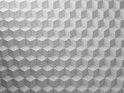 白色立方体模式3d化成插图图片