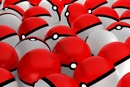 精灵球素材3DPoke球Pokemon游戏插图背景
