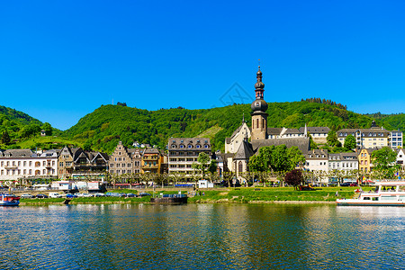 德国Moselle谷地Cochem市高清图片