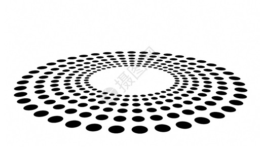 b在技术背景的白色上孤立的黑色抽象点3d圆图解d在技术背景的白色上孤立的黑色抽象点3d圆图解图片