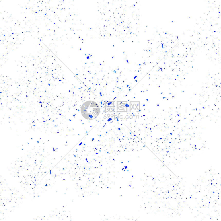 蓝色无缝模式一组粒子白色背景上的无缝模式蓝色模式一系列粒子图片