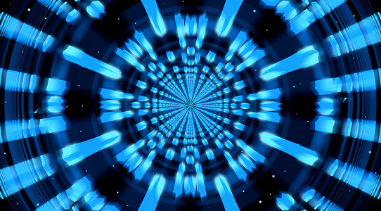 空间隧道或门的SciFi蓝背景摘要大门或隧道的黑暗和蓝色亮光空间结构摘要背景图片
