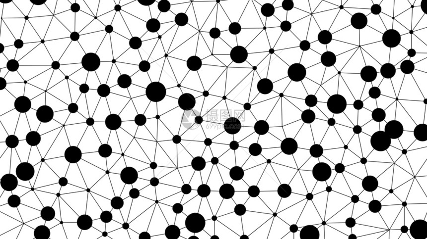 白色的黑网络连接线未来背景一白色的黑网络连接线技术概念的未来背景3个抽象插图技术概念的未来背景3个抽象插图图片