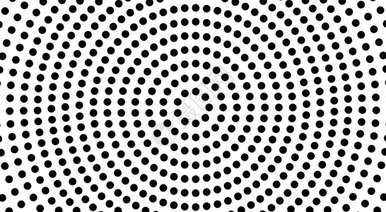 抽像点圆形成黑白隧道光幻象抽模式纹理设计元素点图解背景背景