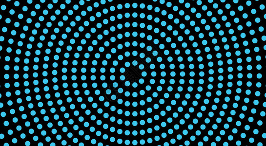 圆形成黑色和蓝隧道光学幻觉抽象模式纹理设计元素点图解背景图片