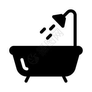 浴缸图标背景图片