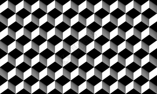 黑色线条矩形框灰色矩形框有阴影的平面无缝纹理样式背景3d插图背景