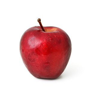 红色苹果孤立于白图片
