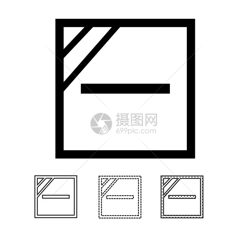 洗衣符号图标矢量图片