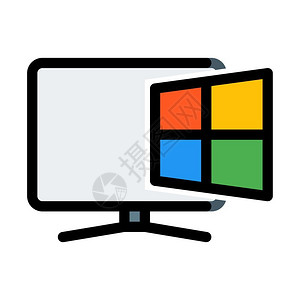 计算机视觉计算机操作系统插画