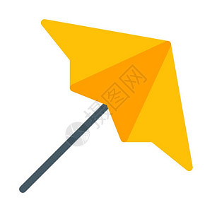 卡通太阳伞图标背景图片
