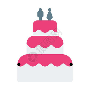 结婚夫妇蛋糕背景图片