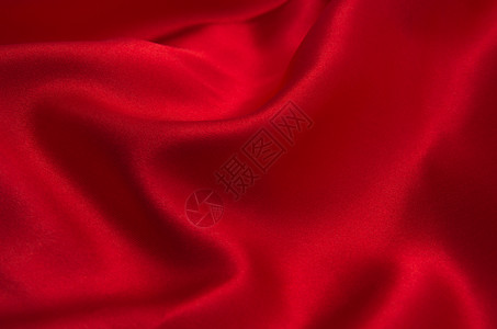 红色沙丁或丝织作为背景高清图片