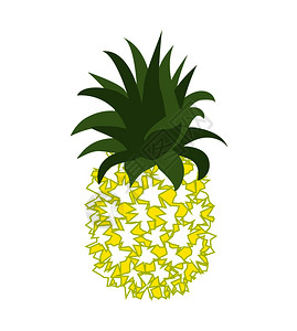 热带水果菠萝元素图片