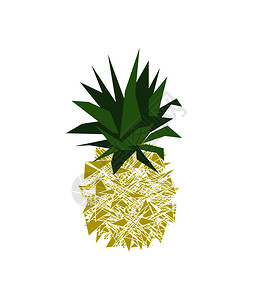 热带水果菠萝元素图片