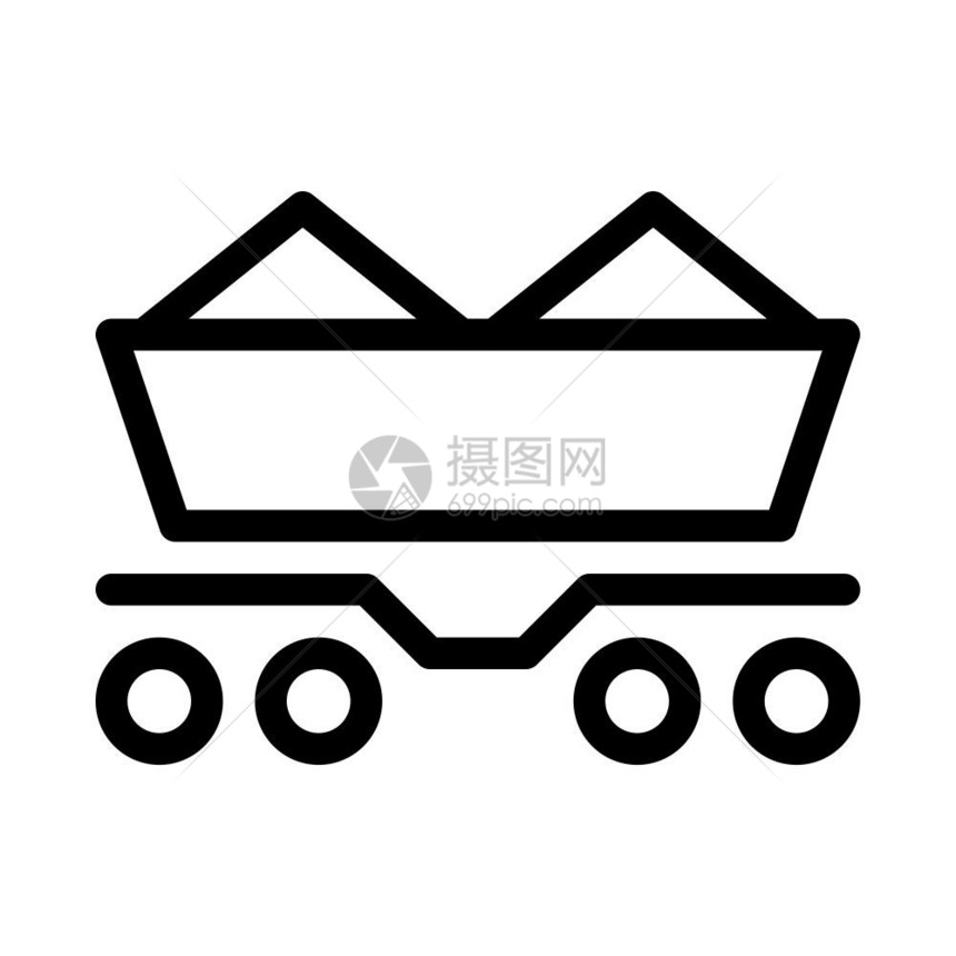 煤炭运输铁路车图片
