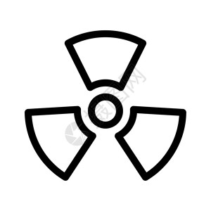 危险核符号背景图片