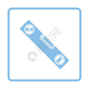 建筑水平的图标蓝色框架设计矢量图示图片