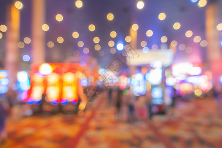 摘要:美国内华达拉斯维加市赌场的模糊背景背景图片