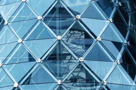 建筑结构当代办公大楼的玻璃外墙设计图片