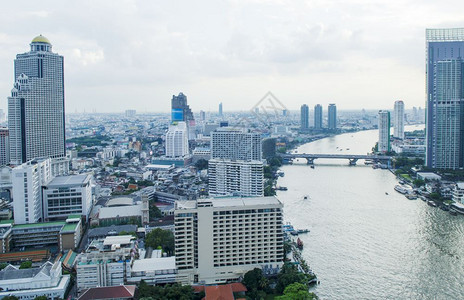 曼谷市顶端视图图片