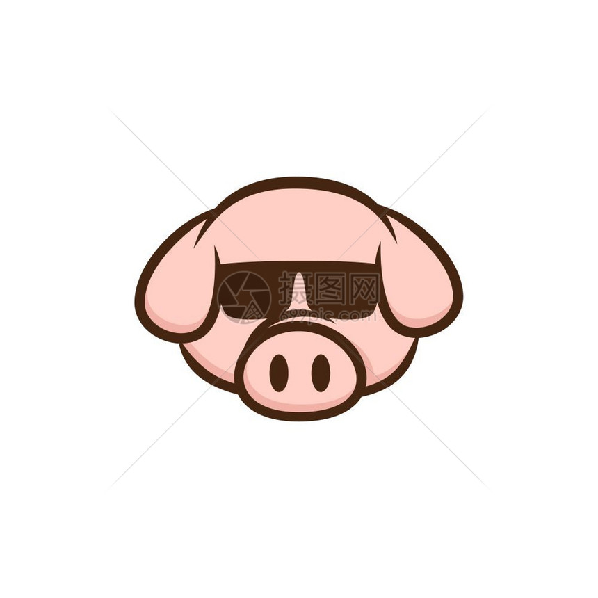 带太阳眼镜的凉猪图片