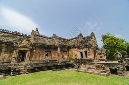 古代高棉艺术所建造的宗教筑高清图片
