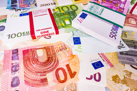 欧元现金背景图片