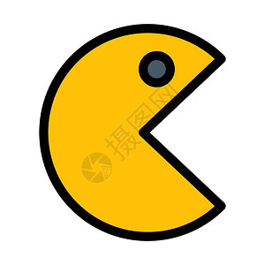 包装工令人惊吓的Pacman字符插画