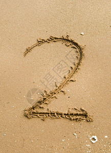 2沙子字母表数概念假日背景图片