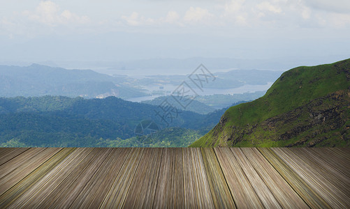 泰国热带森林山脊上的太阳区夏季风景图片