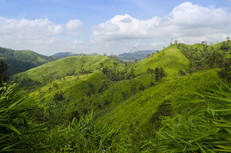 山顶风景泰国坎沙那布里乔昌普克高清图片