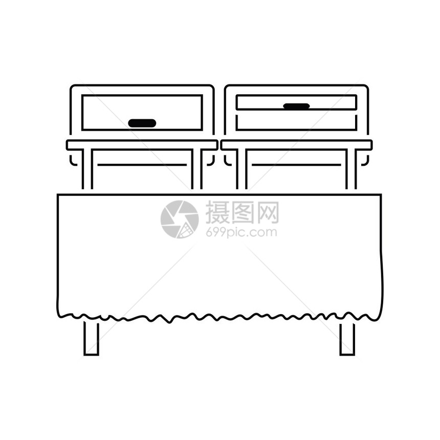 捕捉天线图标细设计矢量插图图片