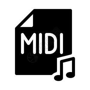 MIDI文件格式高清图片